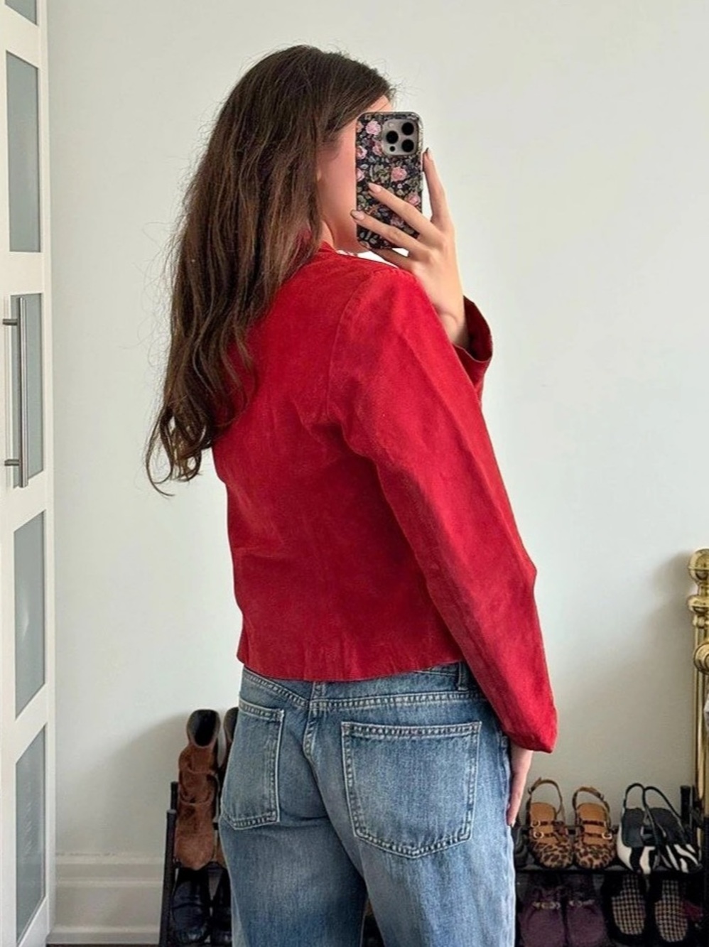 Red Suede Jacket - Picture 4 of 6
